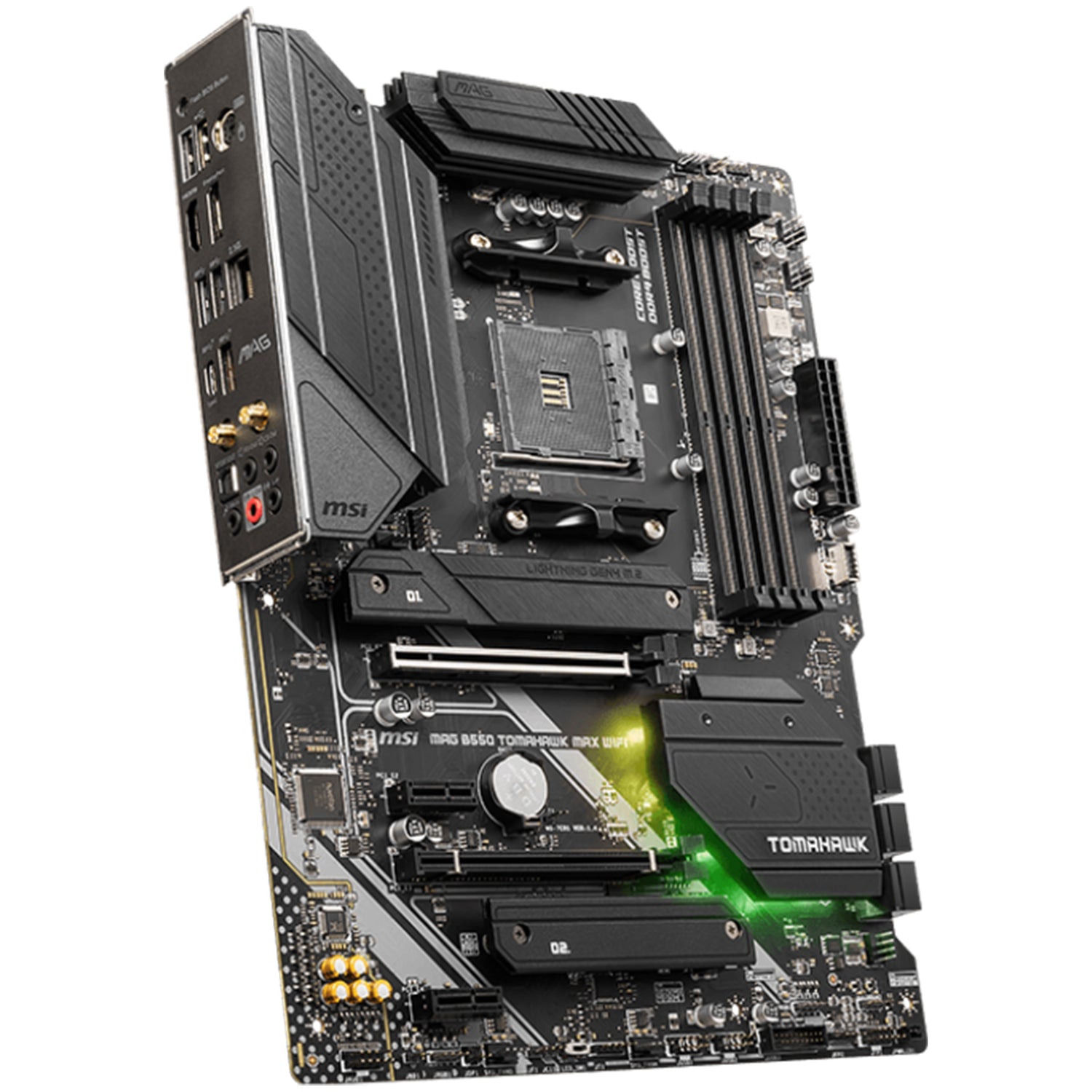 MSI MAG B550 TOMAHAWK MAX WIFI Motherboard | ATX Form Factor | AM4 Socket - AMD Ryzen Processor | 128GB DDR4 Max Memory | Support For Windows 11/10 64-bit