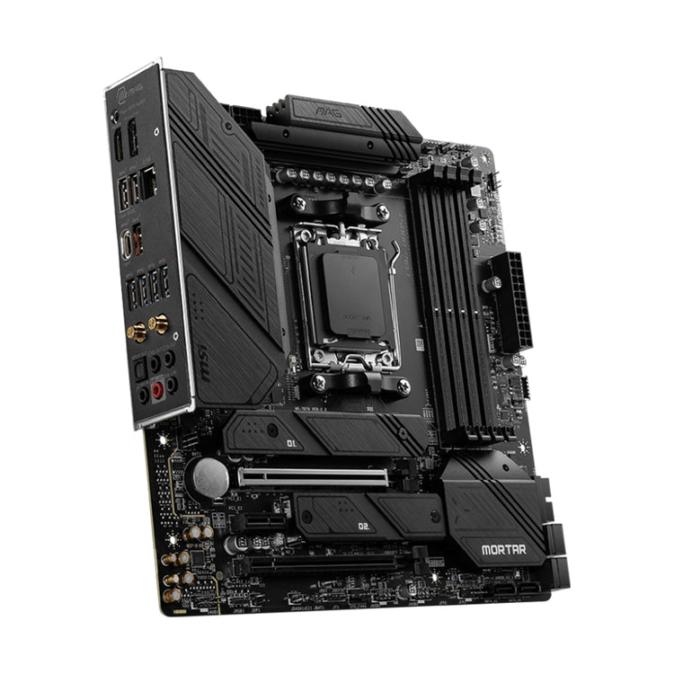 MSI MAG B650M MORTAR WIFI Motherboard, ATX - Support AMD Ryzen 9000/8000/7000 Series Desktop Processor, With DDR5 Up to 128GB Max Memory, Display Port / HDMI