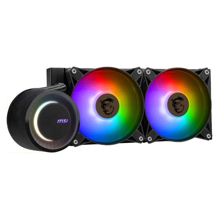 MSI MAG CORELIQUID E240 CPU Liquid Cooler - ARGB Fan Lighting With 240mm Radiator Size, Support Intel Socket / AMD Socket - Black