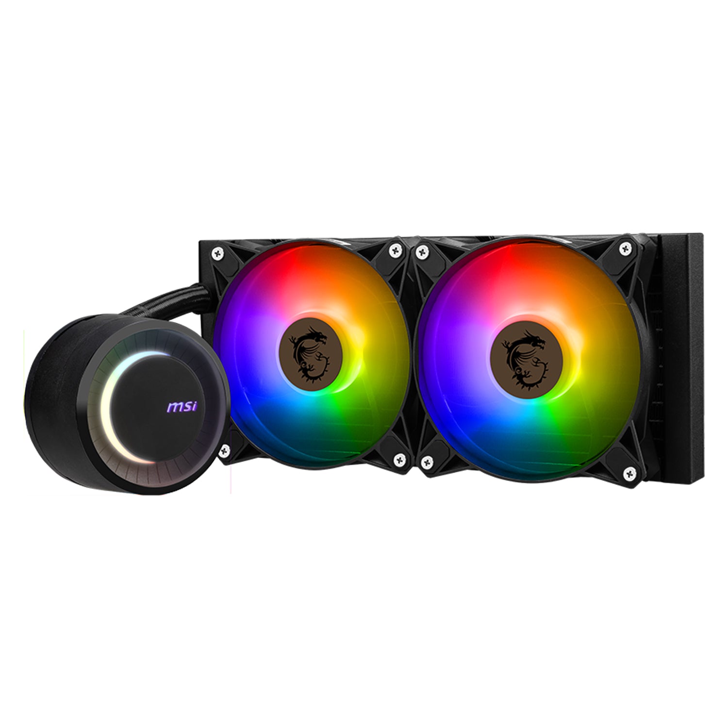 MSI MAG CORELIQUID E240 CPU Liquid Cooler - ARGB Fan Lighting With 240mm Radiator Size, Support Intel Socket / AMD Socket - Black