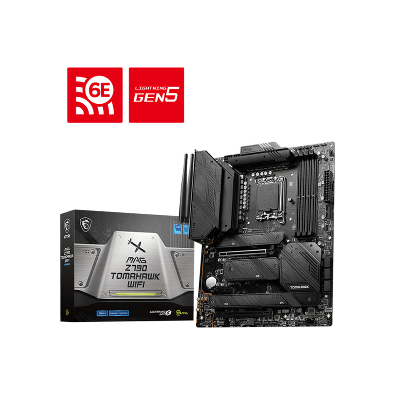 MSI MAG Z790 TOMAHAWK WIFI Motherboard ATX - Supports Intel Core 14th/ 13th/ 12th Gen Processor, LGA 1700 Socket, 2.5Gbps LAN, 128GB DDR5 Max Memory