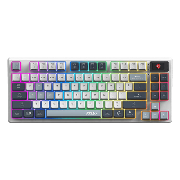 MSI FORGE GK600 TKL Wireless Sky Gaming Gear keyboard - Hot-Swappable Design with Mechanical Linear Switches (FORGEGK600B)