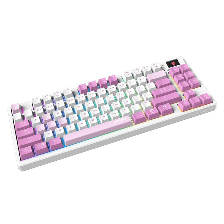 MSI FORGE GK600 TKL Wireless Violet Gaming Gear keyboard - Tenkeyless design with Mechanical Linear Switches (FORGEGK600V)