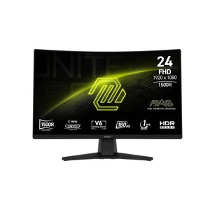 MSI MAG 242C 24-Inch FHD (1920x1080) VA Curved Gaming Monitor - 180Hz Refresh Rate, Adaptive-Sync Technology With AI Vision, HDMI / Display Port
