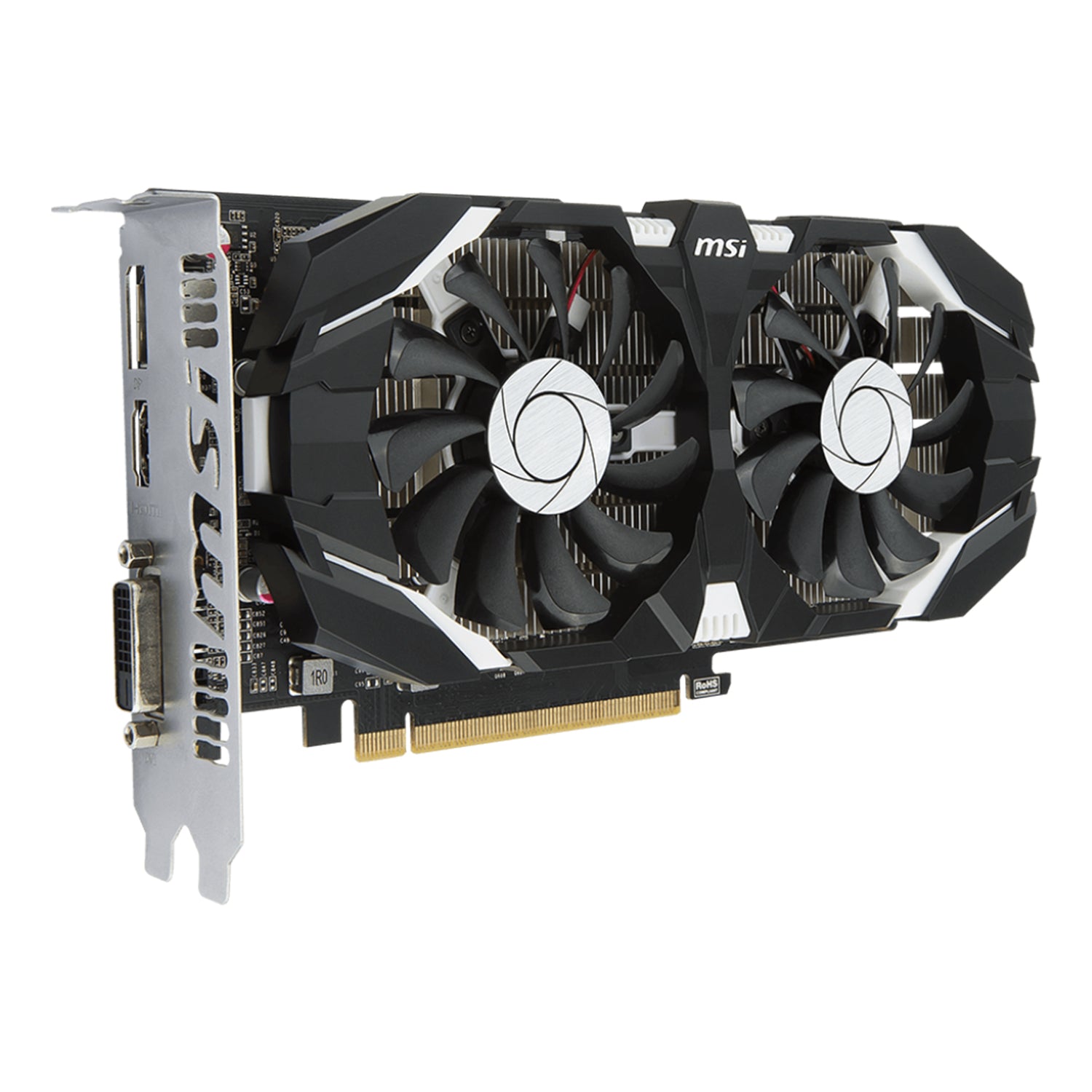 MSI GeForce GTX 1050 Ti Graphics Card 4GB GDDR5 PCI Express 3.0 ATX Video Card - HDMI, DP, DVI -D (GTX 1050 Ti 4GT OC)