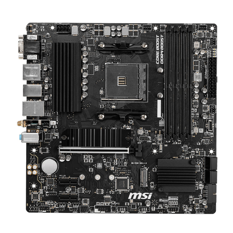 MSI B550M PRO-VDH WIFI ProSeries Motherboard -  Support AMD Ryzen 5000/4000/3000 Series Desktop Processor, With DDR4 Up to 128GB Max Memory, Display Port / HDMI