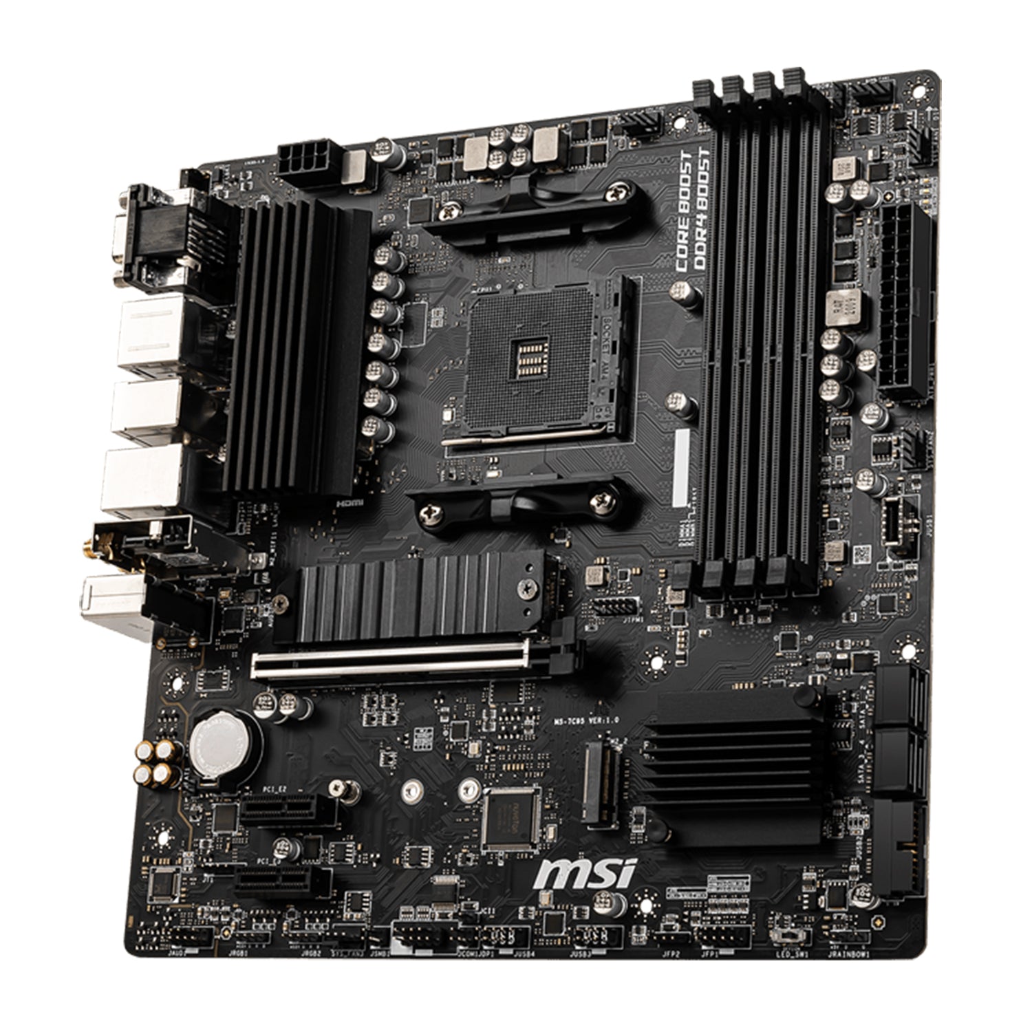 MSI B550M PRO-VDH WIFI ProSeries Motherboard -  Support AMD Ryzen 5000/4000/3000 Series Desktop Processor, With DDR4 Up to 128GB Max Memory, Display Port / HDMI
