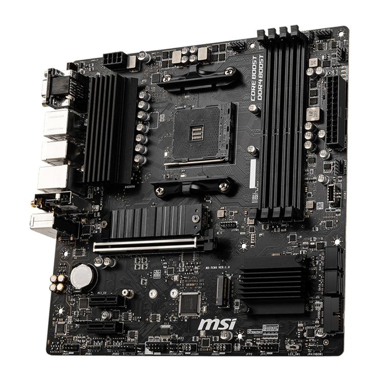 MSI B550M PRO-VDH WIFI ProSeries Motherboard -  Support AMD Ryzen 5000/4000/3000 Series Desktop Processor, With DDR4 Up to 128GB Max Memory, Display Port / HDMI