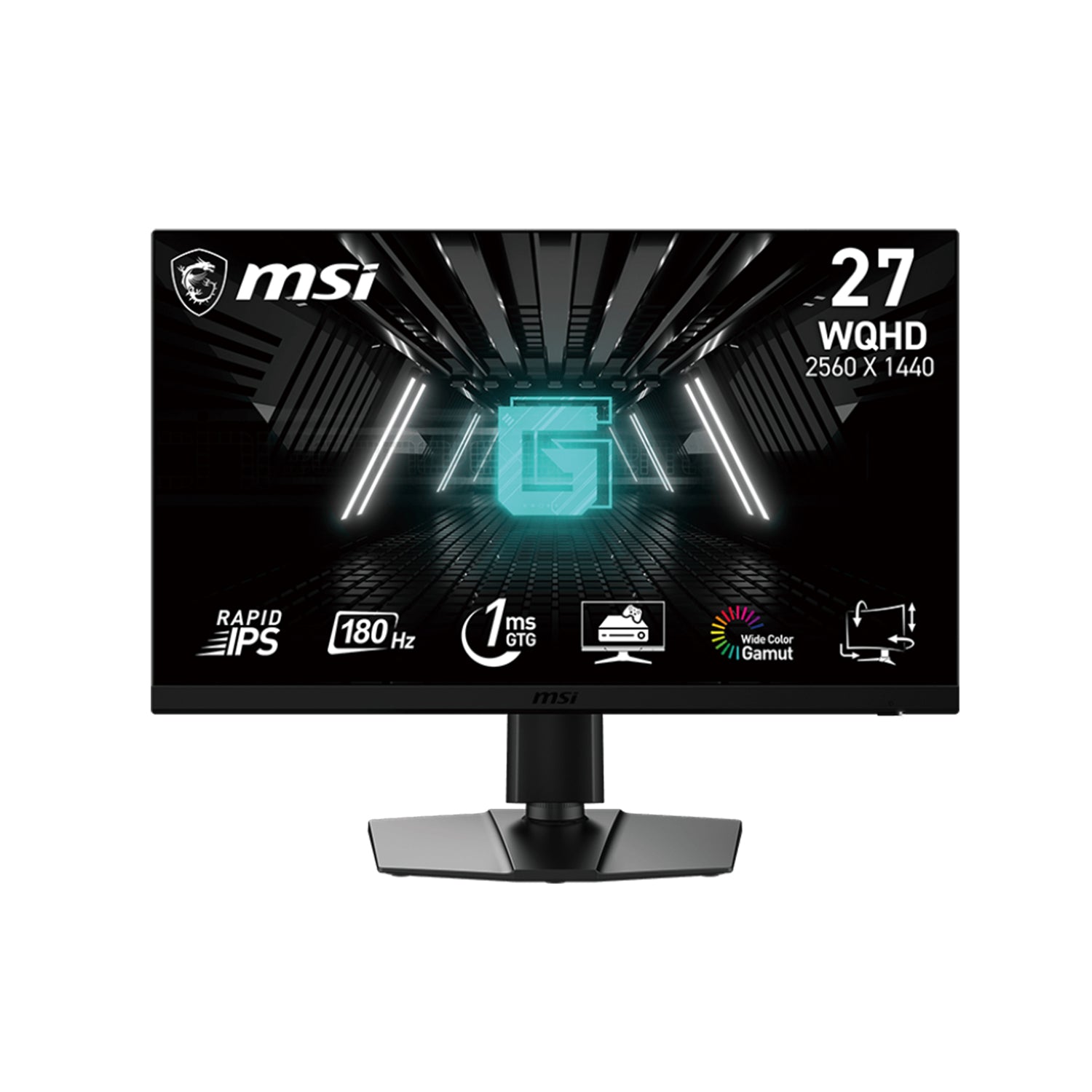 MSI G272QPF E2 27-Inch 2560 x 1440 (WQHD) Rapid IPS Flat Gaming Monitor - 180Hz Refresh Rate, Anti-Flicker and Less Blue Light With Night Vision, 2x HDMI / Display Port