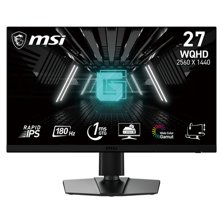 MSI G272QPF E2 27-Inch 2560 x 1440 (WQHD) Rapid IPS Flat Gaming Monitor - 180Hz Refresh Rate, Anti-Flicker and Less Blue Light With Night Vision, 2x HDMI / Display Port