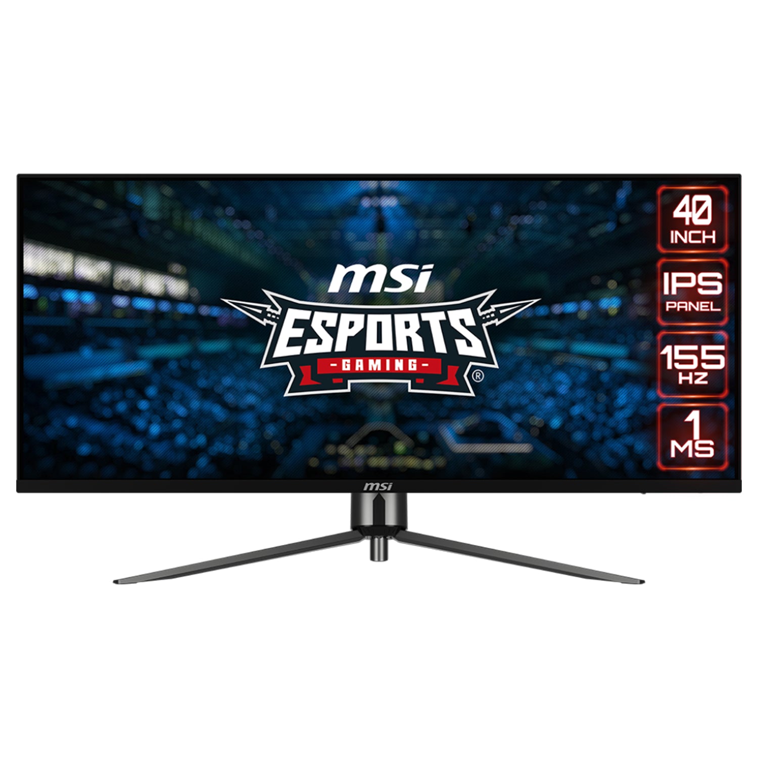 MSI MAG401QR 40-Inch 3440x 1440(UWQHD) Rapid IPS Flat Gaming Monitor - 155Hz Refresh Rate, Anti-Flicker and Less Blue Light With Night Vision, 2x HDMI / Display Port