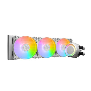 MSI MAG CoreLiquid E360 CPU Liquid Cooler - ARGB Fan Lighting With 360 mm Radiator Size, Support Intel Socket / AMD Socket - White