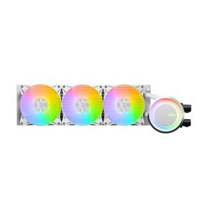 MSI MAG CoreLiquid E360 CPU Liquid Cooler - ARGB Fan Lighting With 360 mm Radiator Size, Support Intel Socket / AMD Socket - White