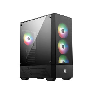 MSI MAG MAG FORGE 112R Mid-Tower ARGB Fan PC Cases - Magnetic Dust Filter With Insta-light Loop Button - (FORGE112R)