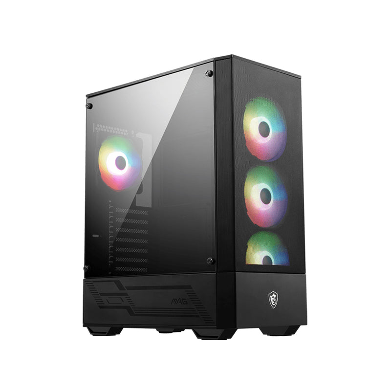 MSI MAG MAG FORGE 112R Mid-Tower ARGB Fan PC Cases - Magnetic Dust Filter With Insta-light Loop Button - (FORGE112R)