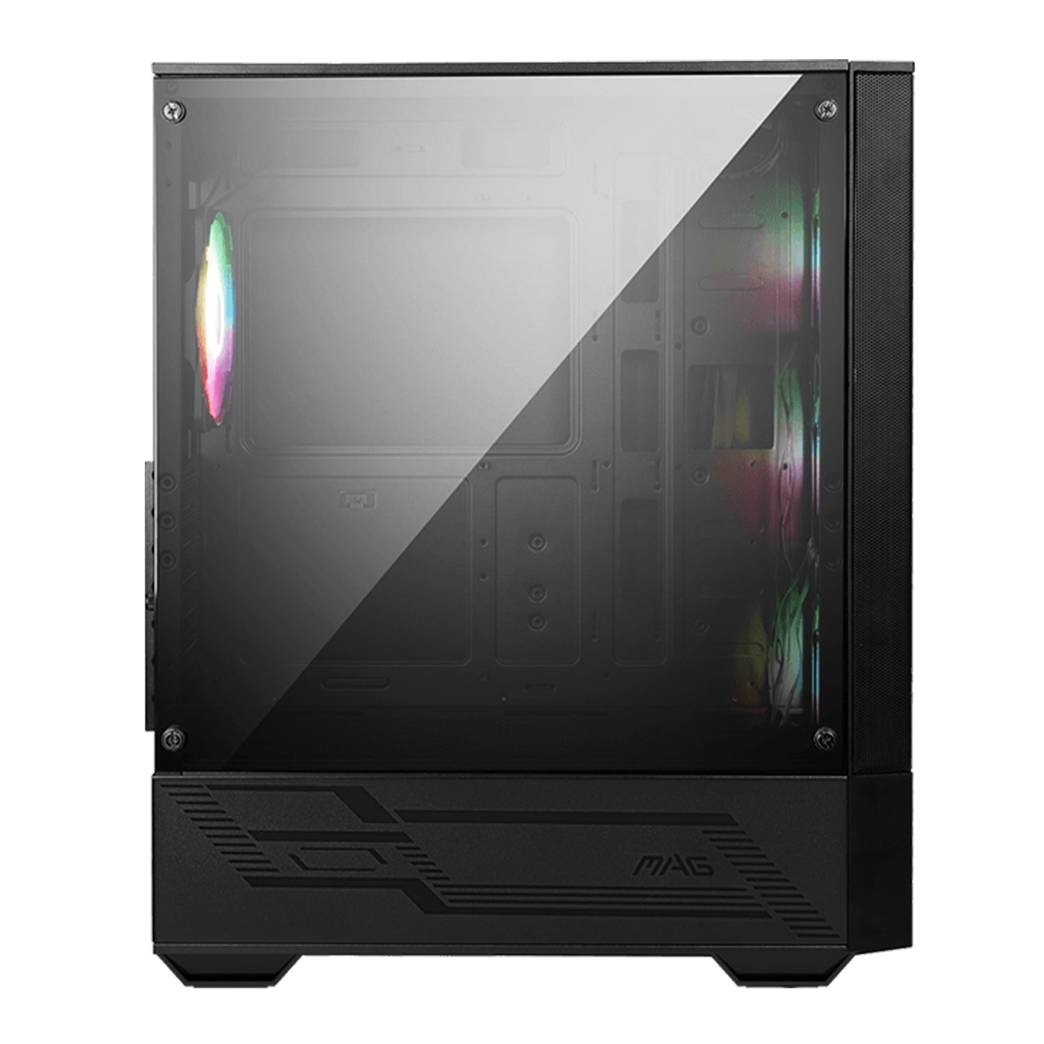 MSI MAG MAG FORGE 112R Mid-Tower ARGB Fan PC Cases - Magnetic Dust Filter With Insta-light Loop Button - (FORGE112R)