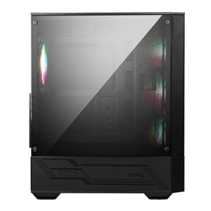 MSI MAG MAG FORGE 112R Mid-Tower ARGB Fan PC Cases - Magnetic Dust Filter With Insta-light Loop Button - (FORGE112R)