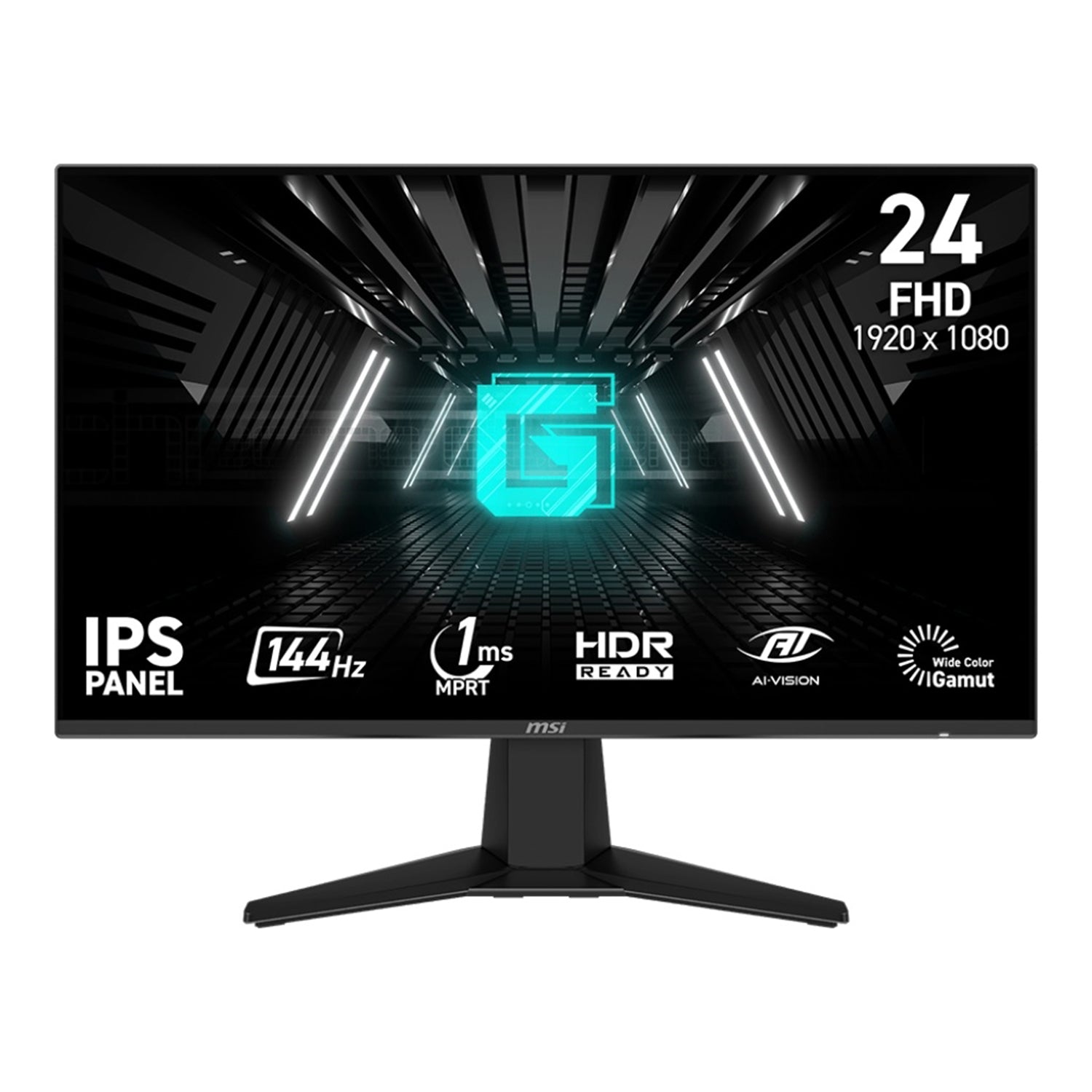 MSI G242L E14 23.8 - Inch FHD Flat IPS Gaming Monitor - 144Hz Refresh Rate, Anti-Flicker and Less Blue Light With Night Vision, HDMI / Display Port
