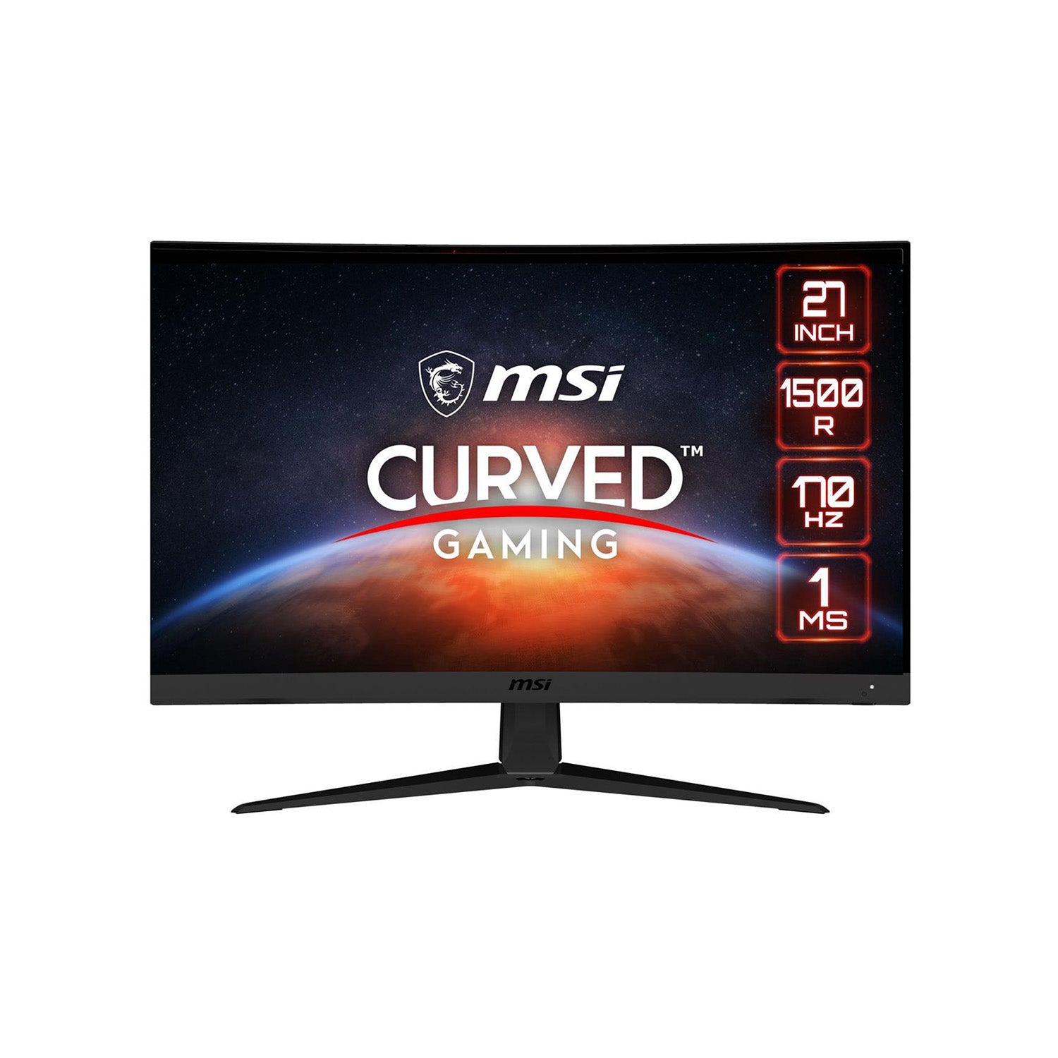 MSI Optix G27C5 E2- 27" Curved Gaming Monitor Full HD (1920 x 1080) 165 Hz AMD FreeSync, Anti- Flicker HDMI, DP -NEW