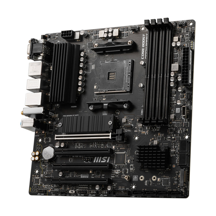 MSI PRO B550M-VC WiFi ProSeries Motherboard - Support AMD Ryzen 5000 & 3000 Series Desktop Processor, With DDR4 Up to 128GB Max Memory