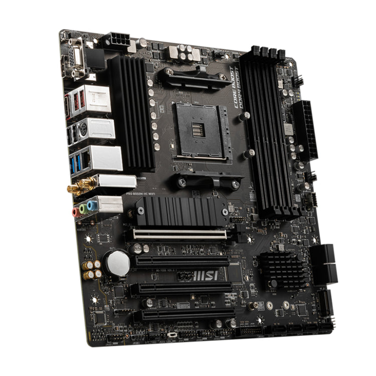 MSI PRO B550M-VC WiFi ProSeries Motherboard - Support AMD Ryzen 5000 & 3000 Series Desktop Processor, With DDR4 Up to 128GB Max Memory