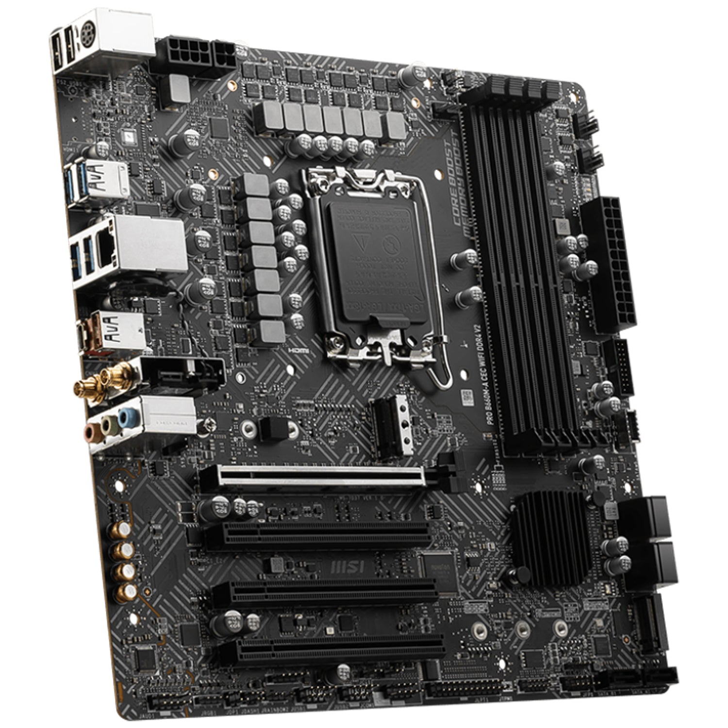 MSI PRO B660M-A CEC WIFI DDR4 V2 Motherboard | LGA 1700 Socket | Support 14th/ 13th/ 12th Gen | mATX Form Factor