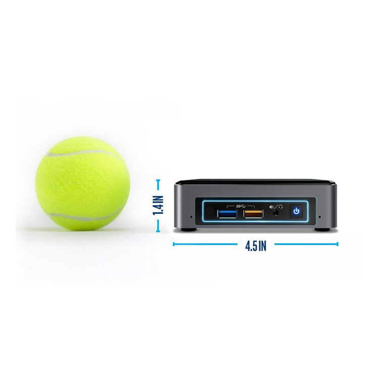 Intel NUC7i5BNK Mini PC – Intel Core i5-7260U, 8GB DDR4 RAM, 256GB NVMe SSD, Windows 11 Pro - Refurbished