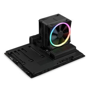 NZXT T120 RGB CPU Air Cooler  PC Fan - Fluid Dynamic Bearing With AMD and Intel Compatibility - Black (RC-TR120-B1)
