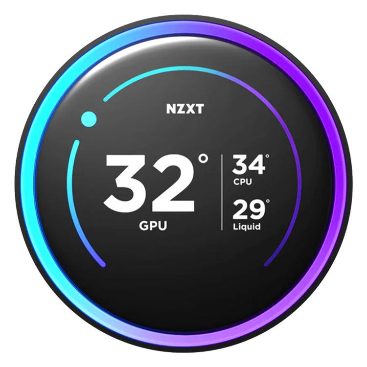 NZXT Fan Kraken Elite 360mm AIO Liquid Cooler With 2.72" IPS LCD / RGB Flexible and Durable - White (RL-KR36E-W2)