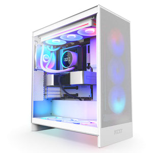 NZXT Fan Kraken Elite 360mm AIO Liquid Cooler With 2.72" IPS LCD / RGB Flexible and Durable - White (RL-KR36E-W2)
