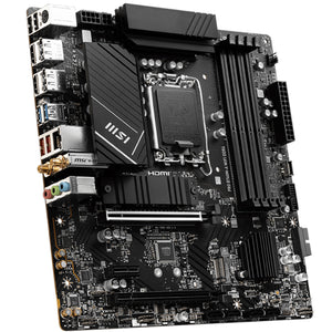 MSI PRO B760M-A WIFI DDR4 ProSeries Motherboard | Intel Socket LGA 1700 | 128GB DDR4 Max Memory | mATX Form Factor | Supports 14th/13th/12th Gen Intel Processors