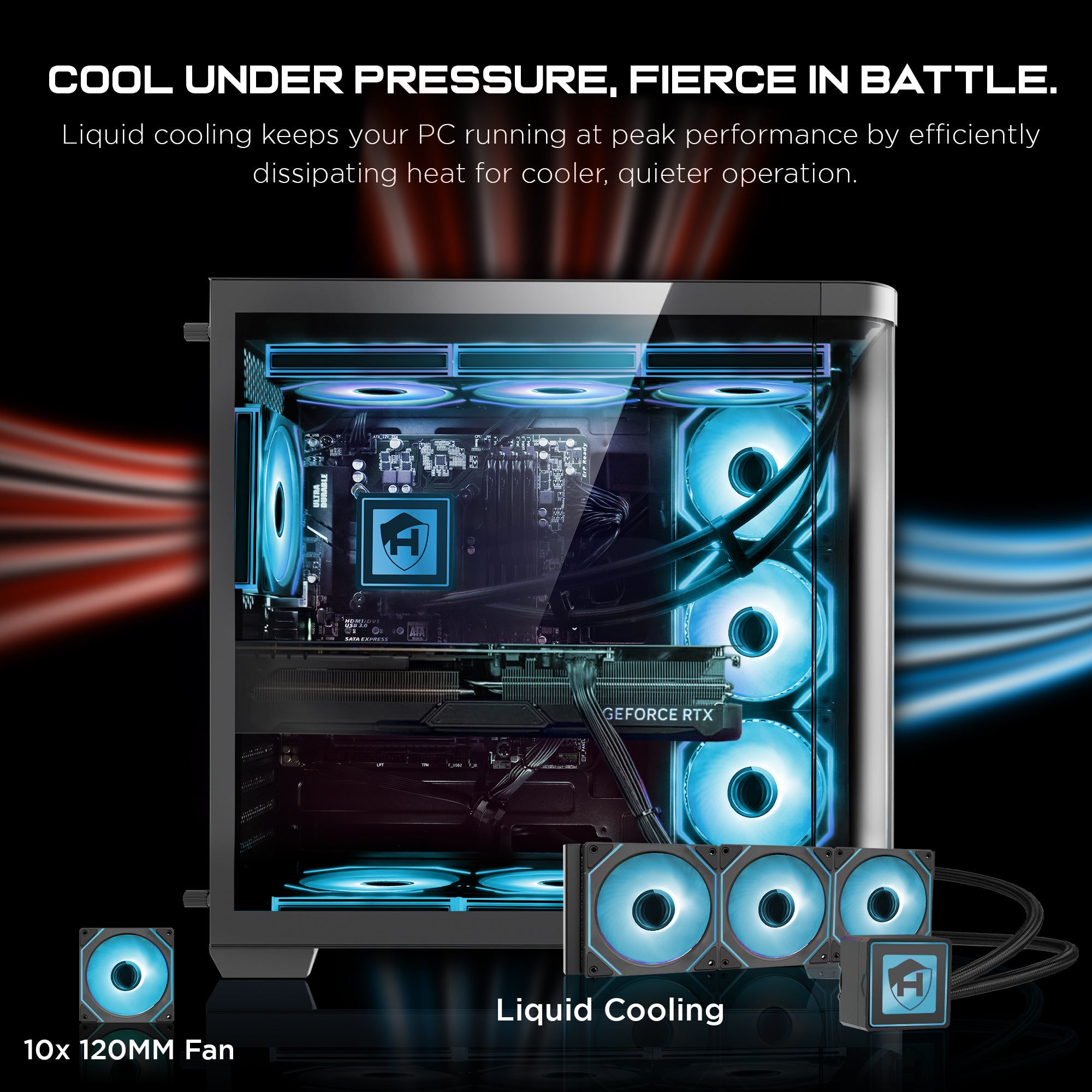 HAJAAN Gaming PC (AMD Ryzen 7 7700X up to 5.4GHz / AMD Ryzen 7 7700 up to 5.3GHz Processor, GeForce RTX 5070 12GB GDDR7, 32GB - 64GB DDR5 RAM, 1TB NVMe - 2TB NVMe SSD, WiFi Ready, Windows 11 Pro)