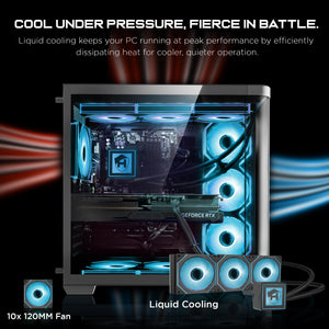 HAJAAN Gaming PC (AMD Ryzen 7 7700X up to 5.4GHz / AMD Ryzen 7 7700 up to 5.3GHz Processor, GeForce RTX 5070 12GB GDDR7, 32GB - 64GB DDR5 RAM, 1TB NVMe - 2TB NVMe SSD, WiFi Ready, Windows 11 Pro)