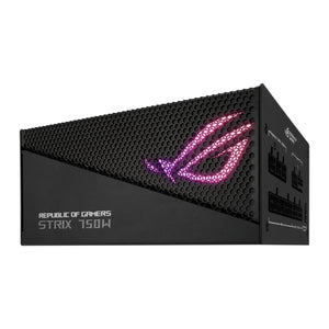 ASUS ROG STRIX 750W Gaming Power Supply 80+Gold Fully Modular - Axial-Tech Fan Design With Dual Ball Fan, ATX 12V and PCle 5.0 Ready (OG-STRIX-750G-AURA-GAM)