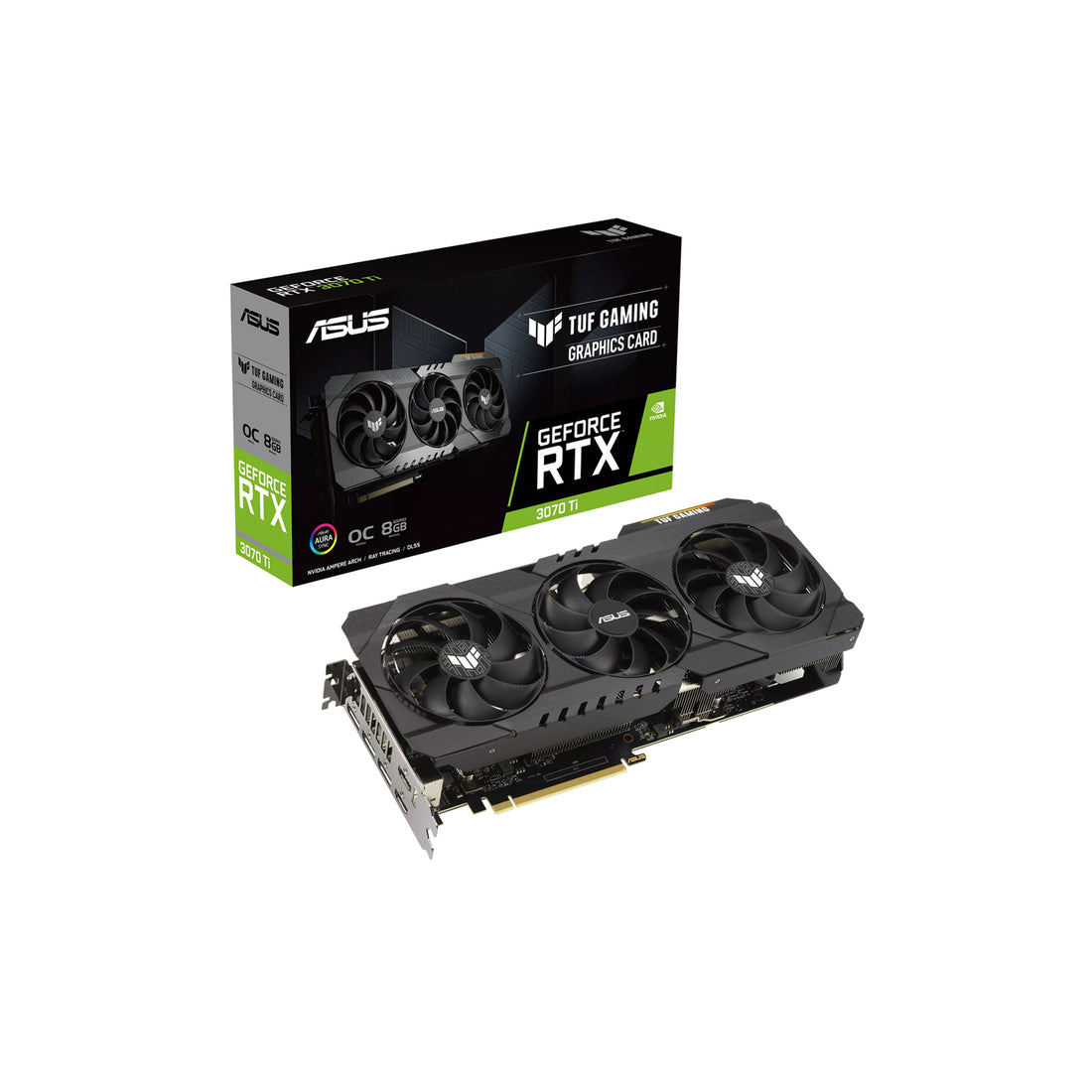 ASUS TUF Gaming GeForce RTX 3070 Ti V2 OC Edition, 8GB GDDR6X - Unmatched Gaming Power