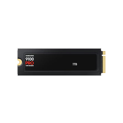 SAMSUNG 9100 PRO With Heatsink Solid State Drive - 1TB NVMe M.2 SSD, R/W Speed Up to 14,700/ 13,300 MB/s, PCIe Gen 5.0, NVMe 2.0, V-NAND - (MZ-VAP1T0CW)