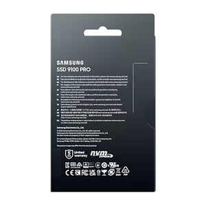 SAMSUNG 9100 PRO Solid State Drive - 1TB NVMe M.2 SSD, R/W Speed Up to 14,700/ 13,300 MB/s, PCIe Gen 5.0, NVMe 2.0, V-NAND - (MZ-VAP1T0B/AM)