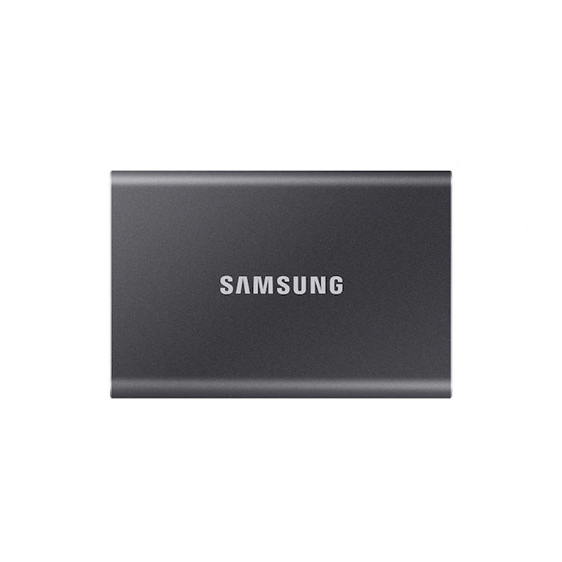 SAMSUNG T7 Portable 1TB SSD - R/W Speed Up to 1050/1000 MB/s, USB 3.2 Gen 2 (Gray) - MU-PC1T0T/AM