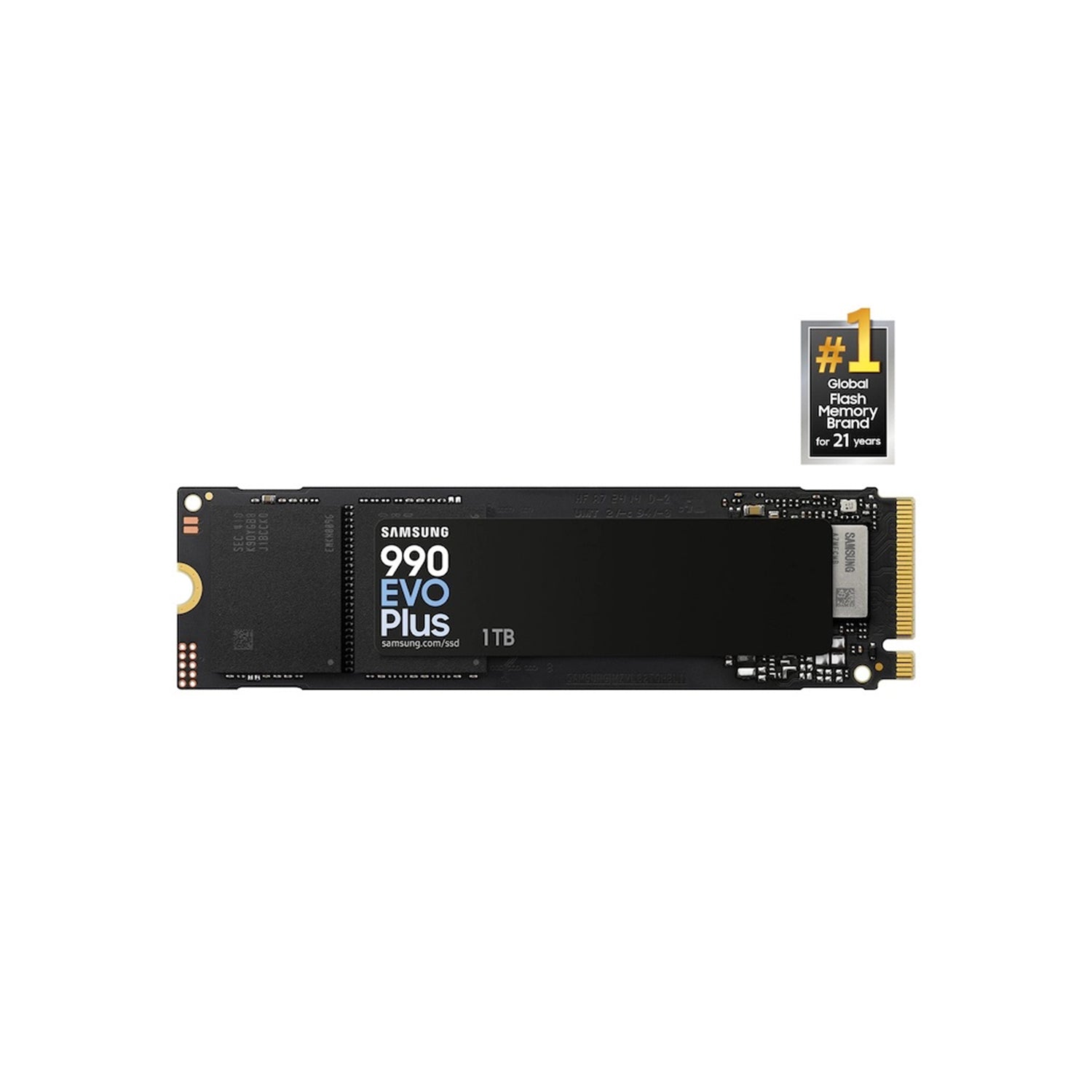 SAMSUNG 990 EVO PLUS Internal Solid State Drive - 1TB NVMe M.2 SSD, R/W Speed Up to 7,250/6,300 MB/s, PCIe Gen 4.0, NVMe 2.0, V-NAND (MZ-V9S1T0B/AM)