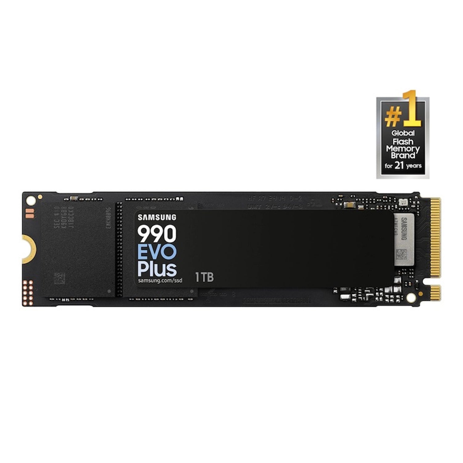 SAMSUNG 990 EVO PLUS Internal Solid State Drive - 1TB NVMe M.2 SSD, R/W Speed Up to 7,250/6,300 MB/s, PCIe Gen 4.0, NVMe 2.0, V-NAND (MZ-V9S1T0B/AM)