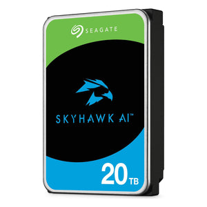 Seagate SKYHAWK AI 20TB SATA 6.0Gb/s - 3.5" Internal Hard Drive, 256 MB Cache, (ST20000VE002)