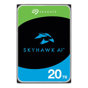 Seagate SKYHAWK AI 20TB SATA 6.0Gb/s - 3.5" Internal Hard Drive, 256 MB Cache, (ST20000VE002)
