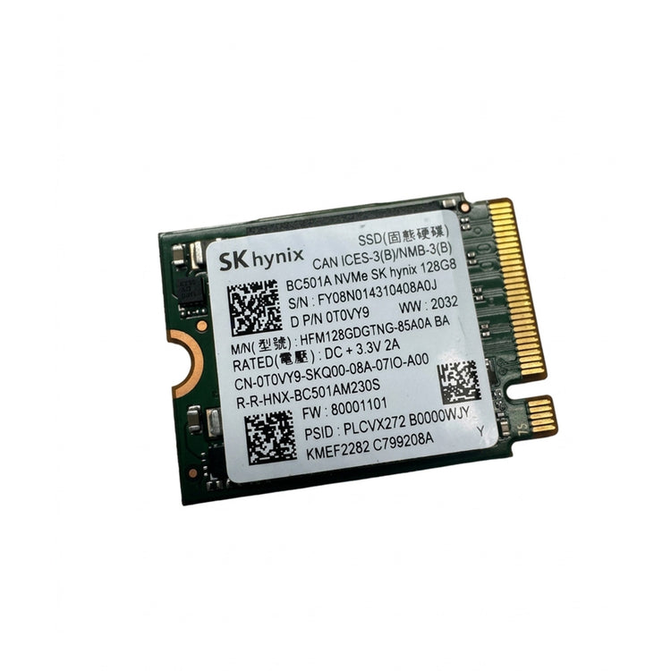 Mixed Brand Dell/Samsung/SK Hynix/Kioxia/Toshiba/WD  128GB M.2 2230 NVMe SSD for Laptop Desktop PC