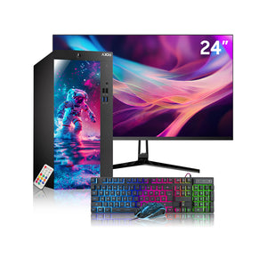 AXOII Spaceman Gaming PC, Intel Core i5/i7 Processor, Graphics Card - GTX 1050 / GTX 1650 / RTX 3050, 16GB DDR4 RAM, 1TB SSD, 24/27 Inch Gaming Monitor, Bluetooth - Windows 11 Pro