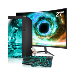 AXOII Spaceman Gaming PC, Intel Core i5/i7 Processor, Graphics Card - GTX 1050 / GTX 1650 / RTX 3050, 32GB DDR4 RAM, 1TB M.2 NVMe SSD, 24/27 Inch Gaming Monitor, Bluetooth - Windows 11 Pro