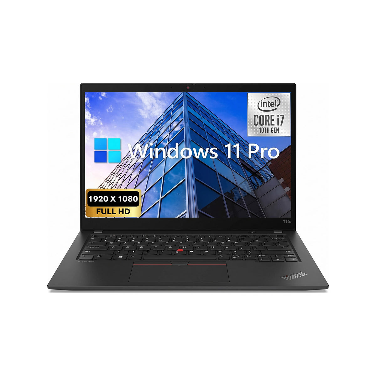 Lenovo ThinkPad T14s Gen1 14" Touchscreen Laptop – Intel Core i7-10610U, 16GB RAM, Up to 1TB SSD, Windows 11 Pro – Refurbished