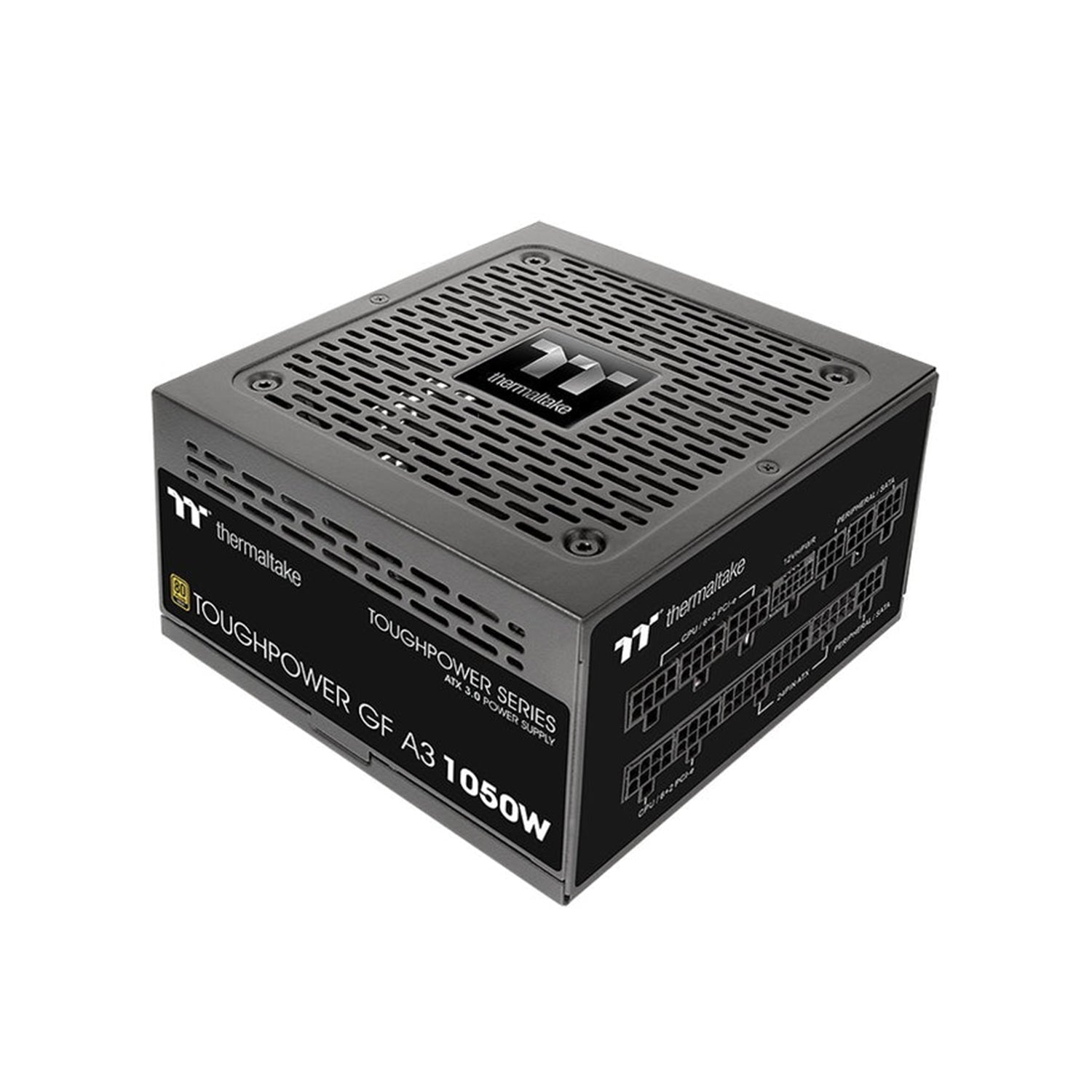 Thermaltake 1050W Power Supply 80+Gold Fully Modular -  Fluid Dynamic Bearing, Intel ATX 3.0 With PCle Gen 5.0 Ready (PS-TPD-1050FNFAGU-Y)