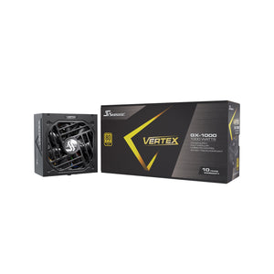 Seasonic 1000W Power Supply 80+Gold Fully Modular - Fluid Dynamic Bearing, Intel ATX 3.0 With PCle Gen 5.0 Ready (VERTEX1000G)
