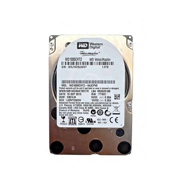 Western Digital Velociraptor 1TB 10KRPM 2.5" SATA 6Gb Hard Drive (WD1000CHTZ)
