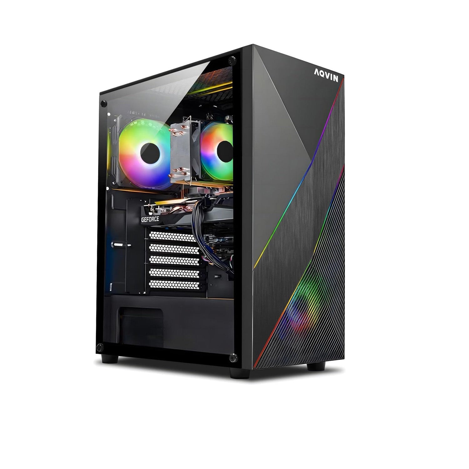 AQVIN AQ40 Gaming Desktop Tower Intel Core i7 up to 4.60 GHz Processor/  RTX 3050, 5050, 5060 Graphics card / 32GB DDR4 RAM/ 1TB - 2TB SSD/  Windows 11 Pro